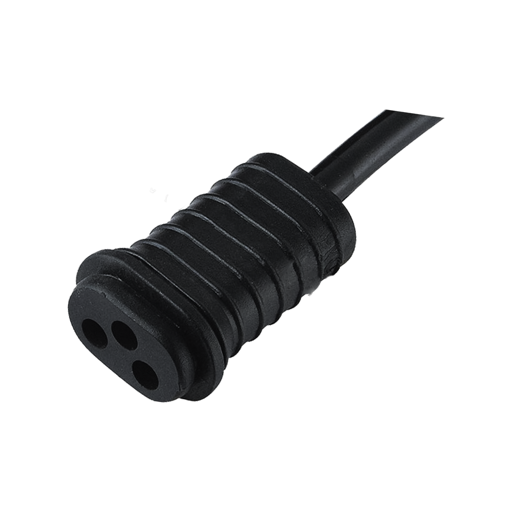 FT-4D US standard three-core oval three-round needle plug to long socket UL certified power cord details
