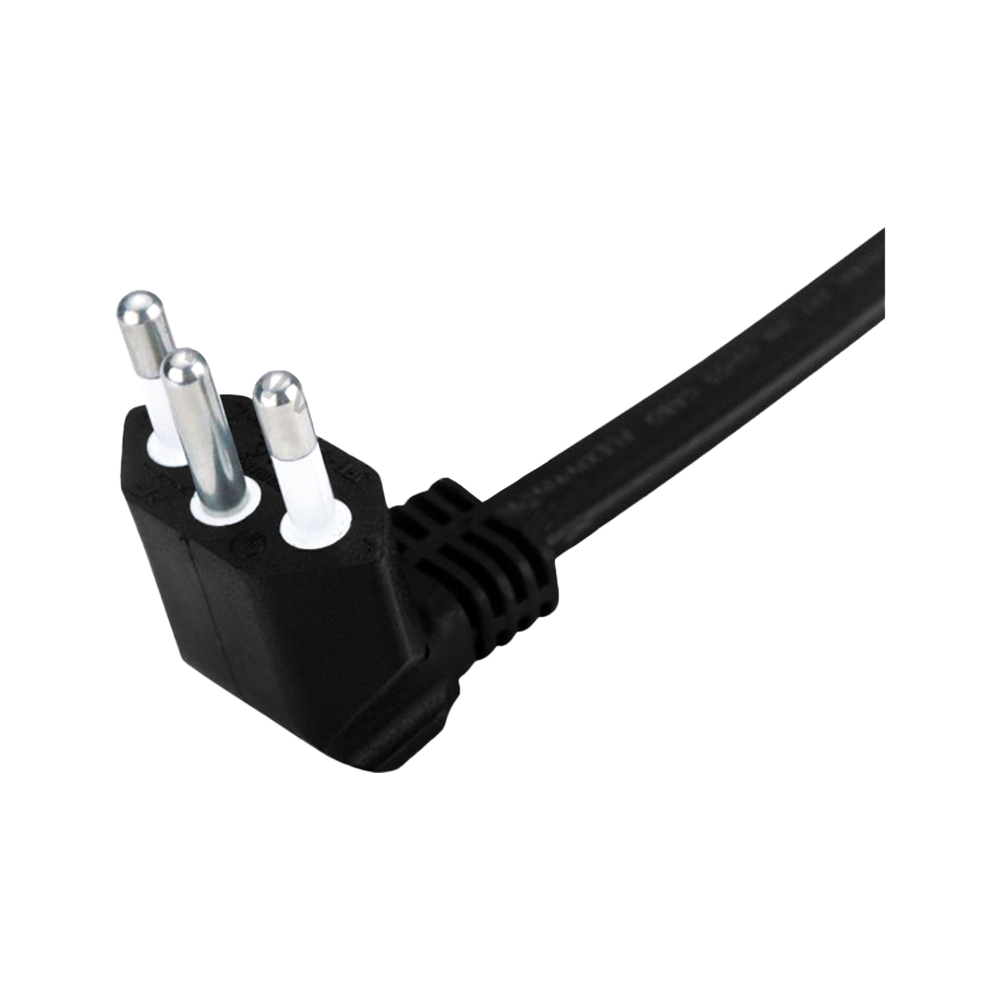 JFB-3W Brazil three-core 90-degree bent 4.8-pin UC certified power cord