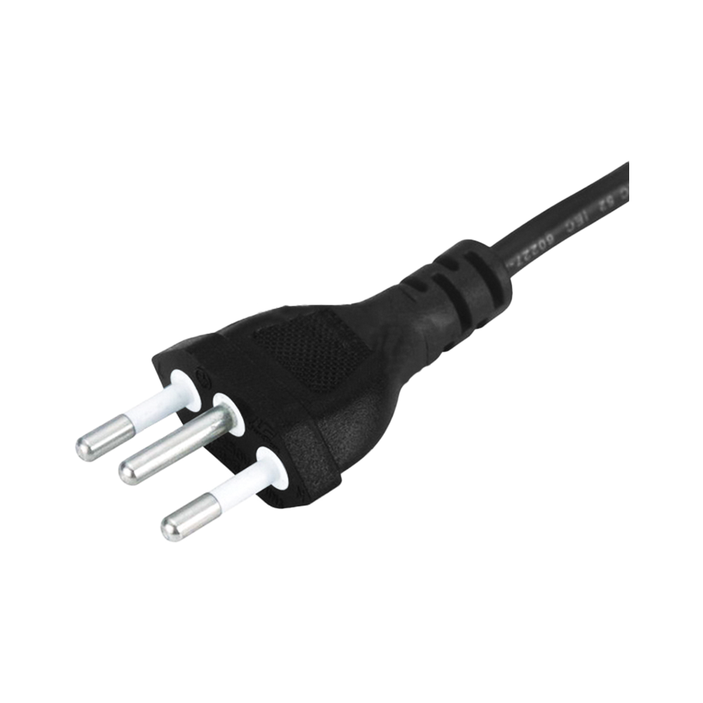 JFB-3A Brazil three-core flat plug 4.0 pin UC certified power cord details