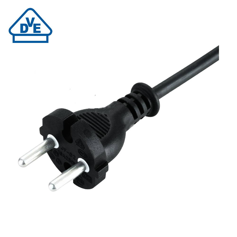 JF-02 European two-core round plug VDE certified power cord