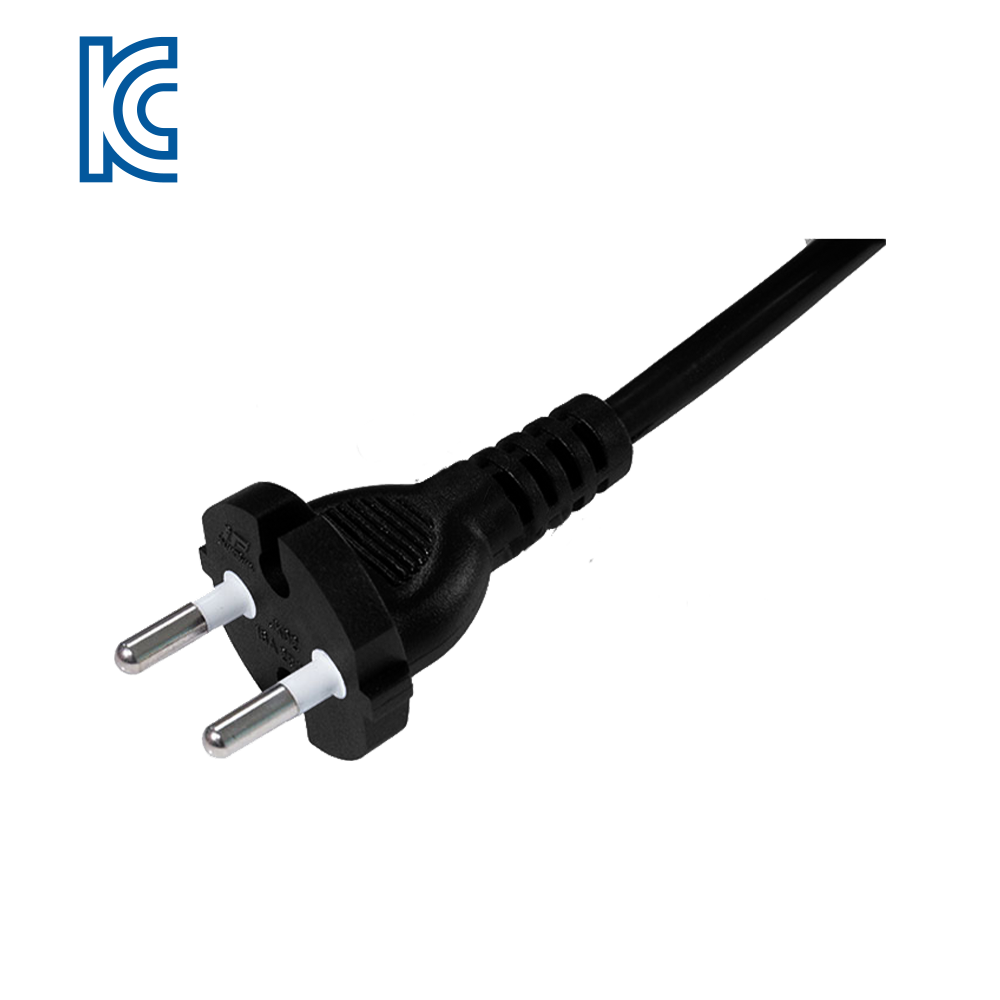 JK03 Korea three-core grounded hole-in-line KC certified power cord details