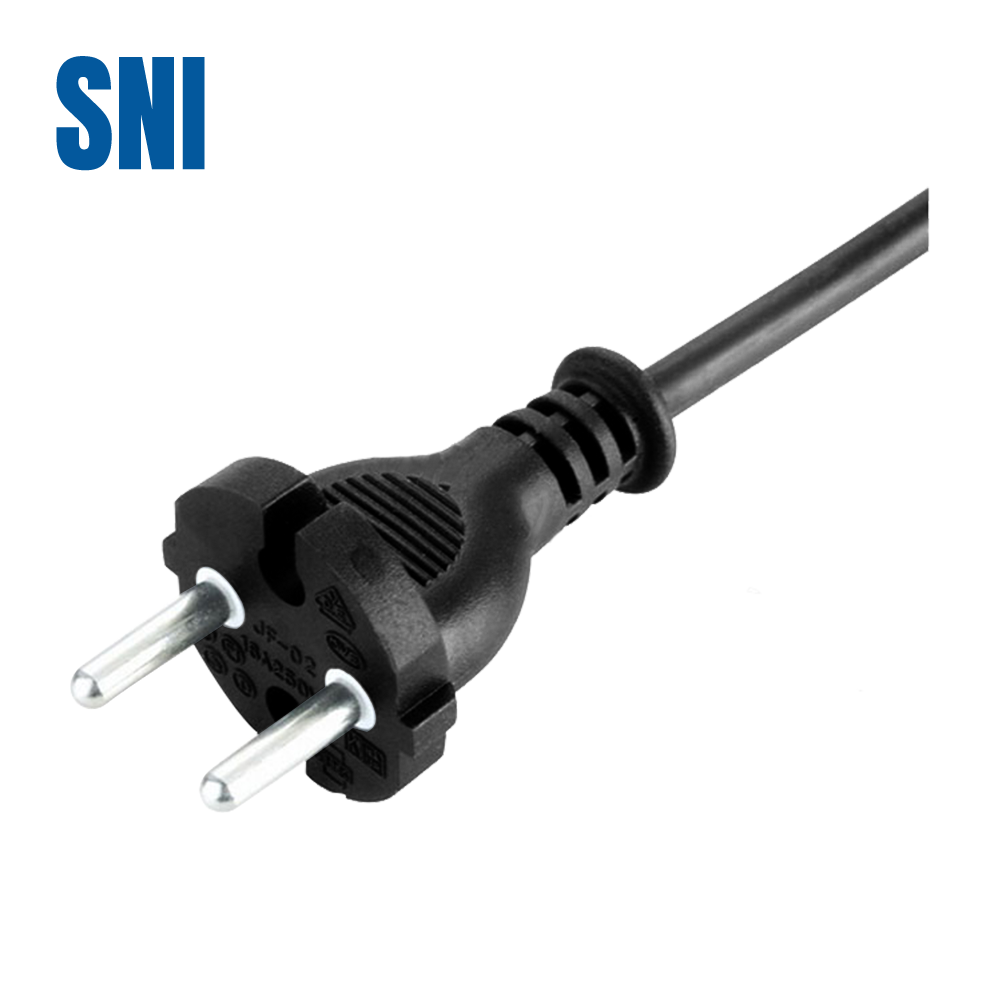 JF-02 Indonesia two-core two-pole round plug Indonesia SNI certified power cord details